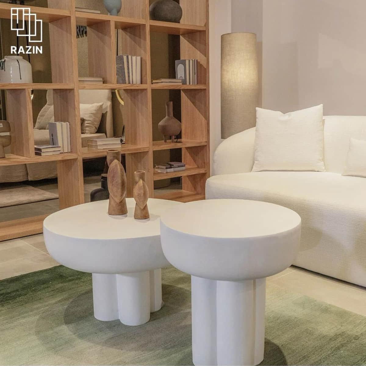 HF101-1 & HF101-2 Sculptural Fiberglass Tables HF101-1 & HF101-2 Sculptural Fiberglass Tables