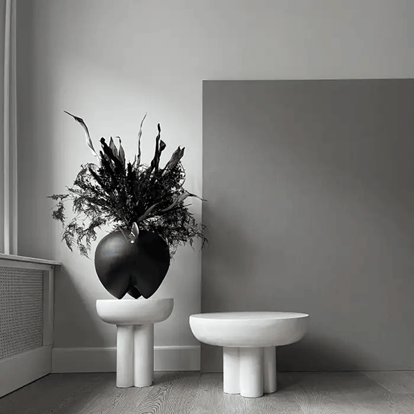 HF101-1 & HF101-2 Sculptural Fiberglass Tables