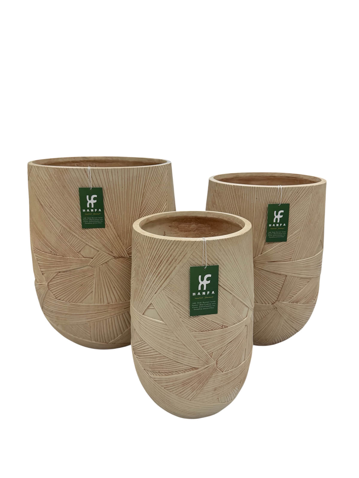 HF2407 & HF2405 Textured Fiberglass Planter Sets HF2407 & HF2405 Textured Fiberglass Planter Sets